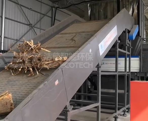 園林綠化垃圾破碎處理生產線項目現場視頻 園林綠化垃圾破碎處理生產線項目現場視頻